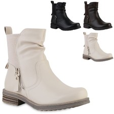 Damen Stiefeletten Strick
