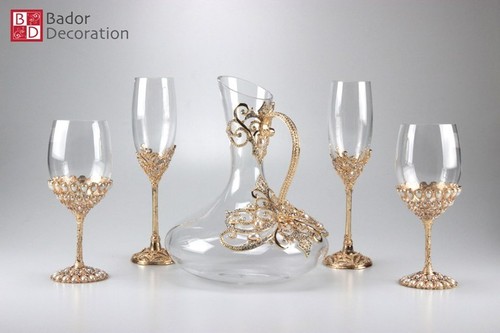 Glas karaffe wasserkrug - glas,