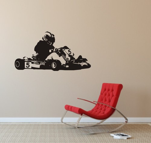 Wandtattoo gokart go kart - wandtattoo:,