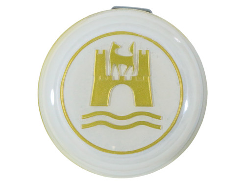 Hupenknopf weiãÿ gold - gold, "