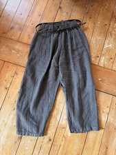 Leinenhose braun made in Italy one size 38 40 42 Neu