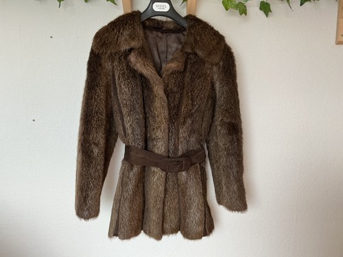 Edle vintage nutriapelz jacke - edle,