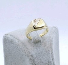 Ring Gold 750er Siegelring 18 Karat Goldring Tricolor Gelbgold Weißgold Rotgold 
