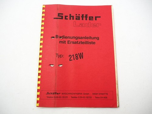 Schäffer 218w hoflader - schäffer,
