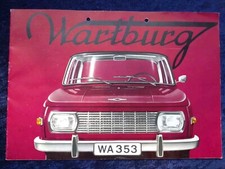 Wartburg 353 Limousine De Luxe Tourist Prospekt gelocht