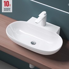Aufsatzwaschbecken Waschtisch weiß Waschbecken Handwaschbecken Waschplatz