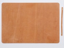 B-Ware: skaard Schreibtischunterlage aus echtem Leder, Braun, 60 x 42 cm