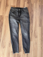 Only * tolle graue Jeans destroyed * offene Beinenden Gr. M / 30 eher S