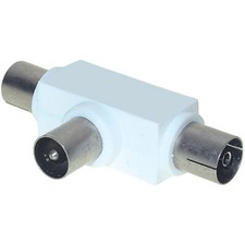 TV Antennen Splitter Verteiler T Stück Weiche Adapter Kabel Koaxial Kupplung