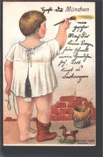 10384152 - 8000 Muenchen Kind Hemdchen Strumpf Ziehpferd Pinsel Muenchen