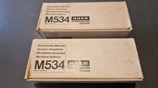 Uher-Stereomikrofone M534 mit Klinkenstecker.