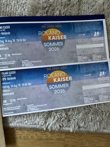 Roland kaiser tickets sommer - 2,