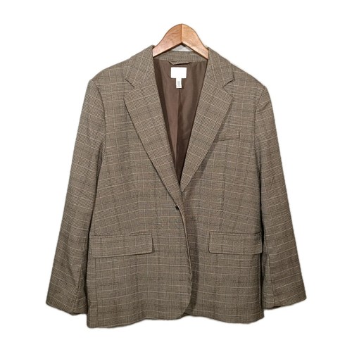 Braun glencheck karo blazer - glencheck,