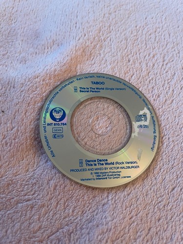 Taboo single inch - cd-single, 3-inch