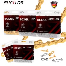 MTB Rennrad Fahrrad Kette 9/10/11/12 Gang EL für KMC/SRAM/Shimano 116/126 Link