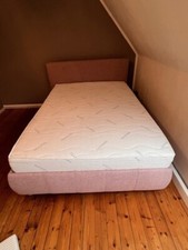 Bett 140x200 mit Matratze und Lattenrost (Aussehen wie Boxspringbett)