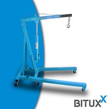 Motorhalter Motorheber Hebekran Hydraulisch Klappbar 2000kg Blau Bituxx®