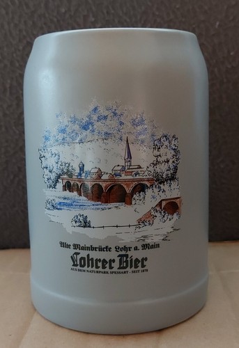 Lohrer bier bierkrug alte - lohrer, bierkrug,