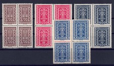 Österreich Nr. 389+392+394+395 postfrisch in 4er Blöcken. Mi. 375 EUR.
