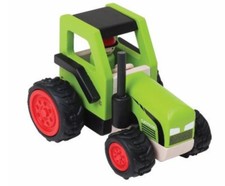 Traktor grün, aus Holz