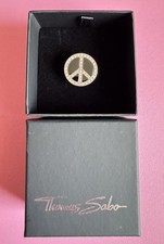 Thomas Sabo Ring Peace 925 Sterlingsilber weiße Zirkonia Onyx schwarz Größe 54