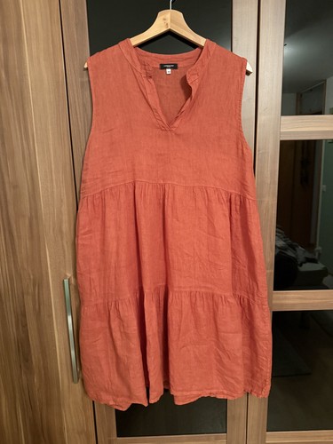 Leinenkleid orange lawrence - leinenkleid,