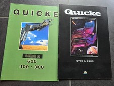 QUICKE Frontlader Traktor Schlepper Prospekt Sammlung Konvolut 1