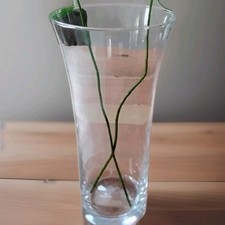 Glasvase 24cm Blumenvase Glas konisch Weihnachten Vase klar