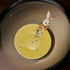 Goebel Wunderhübsche Schale Ostern "Frühlingsgrüße" Hase Blümchen Neu rar 80er