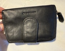 OLD RIVER Börse Portemonnaie Brieftasche Rindsleder schwarz neuw. viele Fächer?