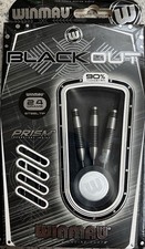 Winmau Steeldart Blackout Torpedo 24g, 90% Tungsten, Dart Pfeile Set Dartpfeile