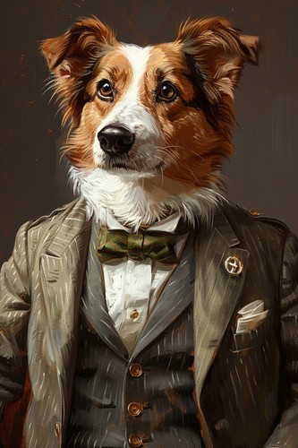 Lustiger hund anzug - lustiger,