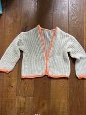 Braez Ibiza, Cardigan, Grobstrick Beige/orange Gr. 36-40 Neu!