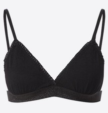 Beck Söndergaard Damen Badetop Schwimmtop Solid Tamika Bra, Schwarz, XS