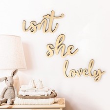 Isn’t She Lovely Wood Sign