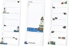 1 Kühlschrankmagnet Notizblock An der See Leuchtturm Fische Meer Magnet Magnete 