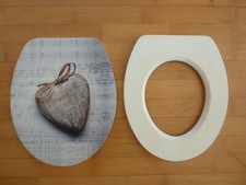 Toilettendeckel Heart mit Klobrille unmontiert ohne Scharnier