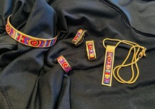 Frey Wille Kette, Ring,Armreif,Ohrringe "Klimt" Gold, Emaille