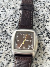 Camel Active Uhr Swiss Made Braunes Zifferblatt Leder Armband 661.4340-4349 