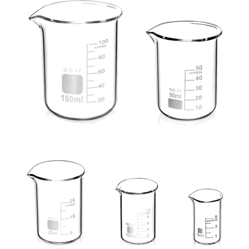 Messbecher set glas 5ml - set,