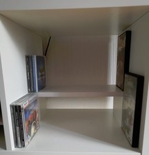 Der Regaleinsatz für Bücher, DVD / Bluray und CD´s passt in das IKEA Regal Exped
