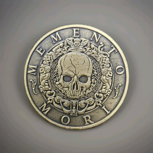 Memento mori münze carpe - münze, diem
