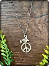 NEU silberfarbene Taube