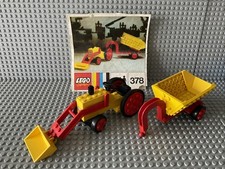 Lego 1x 378 Bauanleitung Traktor Mit Lenkung 70er Komplett (B)