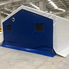 Lagerzelt 4x4-4x20 Zelthalle Weidezelt mit Bodenrahmen Zelt mit Dach isolated