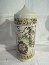 Schöne Schnapsflasche, Altenkunstadt, " Alte Landkarte"Porzellan,