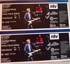 Eric Clapton München 17.Mai.2026 - 2 Tickets - Sitzplätze Tribüne Block D4 
