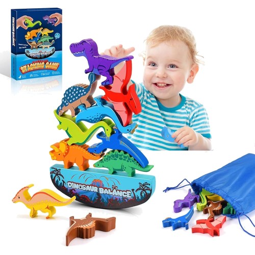 Holz dinosaurier stapelspiel - dinosaurier,