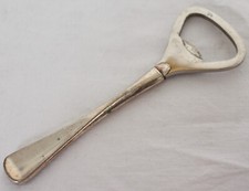 DEKORATIVER ALTER FLASCHENÖFFNER 830er SILBER, AUS DÄNEMARK #12159