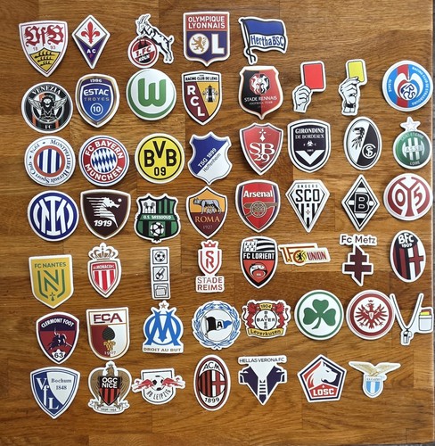 Großes fußball sticker - großes, sticker-set